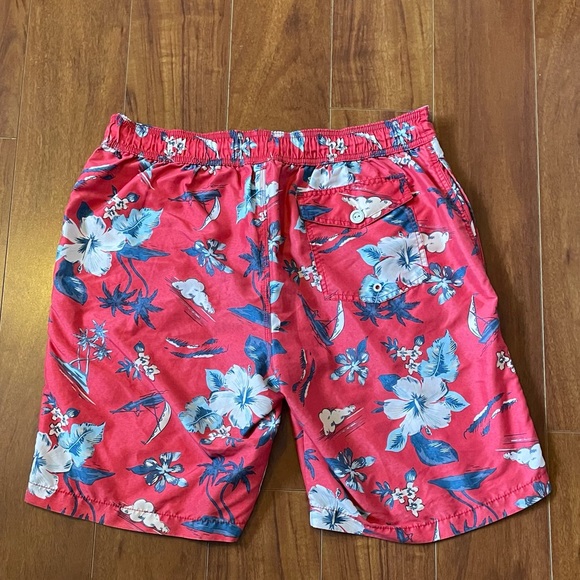 ST JOHN’S BAY Drawstring Swimming Shorts Hawaiian L - Picture 2 of 12